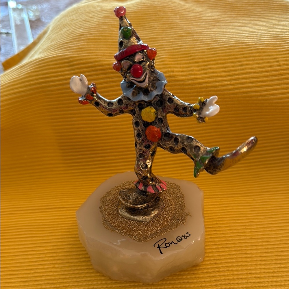 Colorful Clown Figurine by